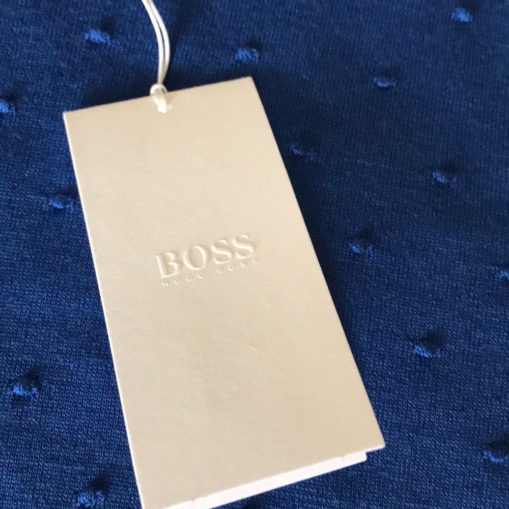 Boss Hugo Boss Open Blue knit top NWT size (S) 4-6 - Picture 3 of 9
